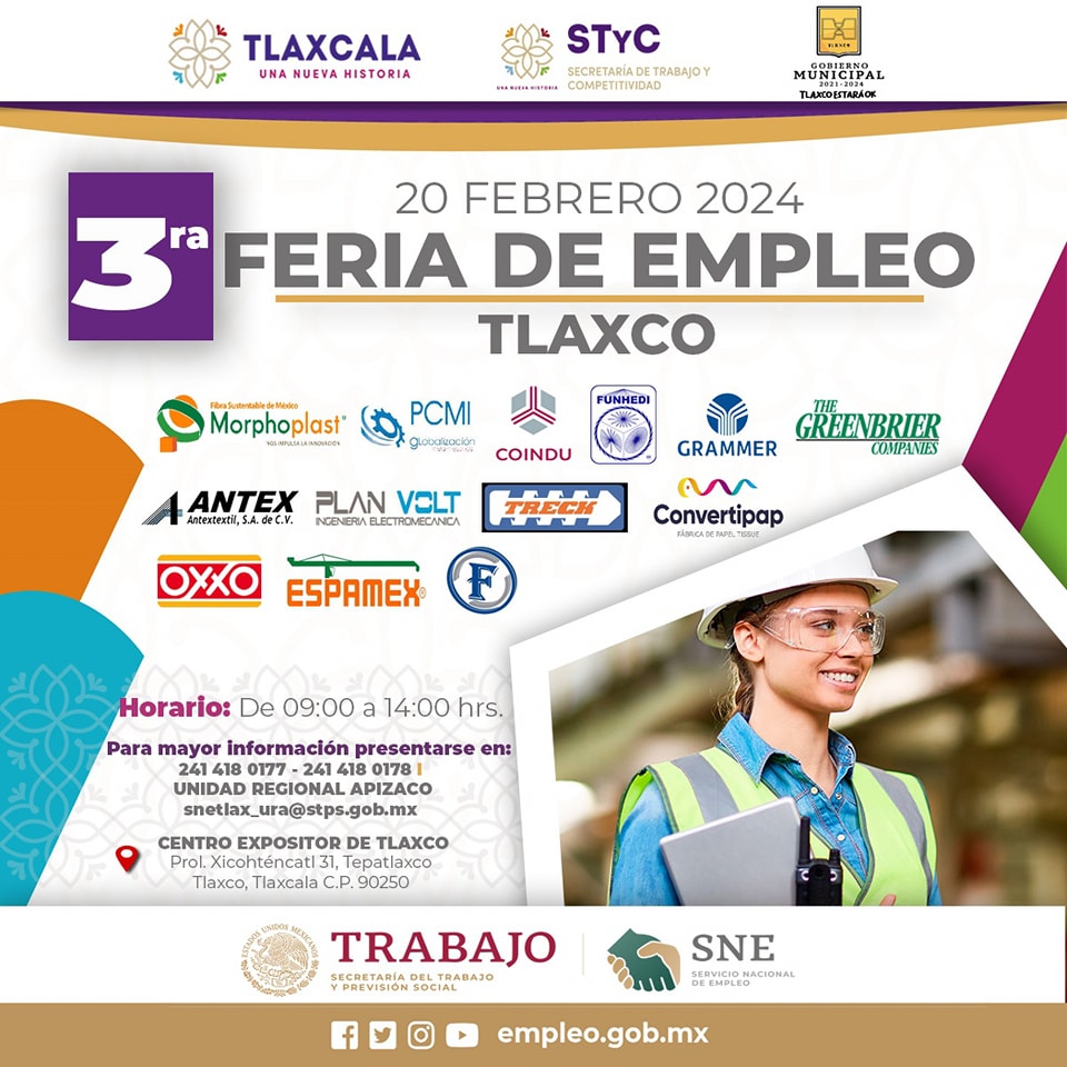 Lee más sobre el artículo 3er Feria de Empleo Tlaxco